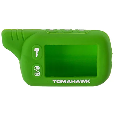 Чехол для брелка автосигнализации TOMAHAWK силиконовый зеленый SW