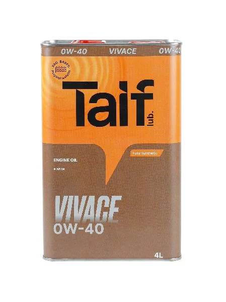 Масло моторное Taif Vivace 0W40, API SN/CF-4, 4 л