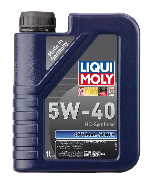 Масло моторное Liqui Moly Optimal Synth 5W40, API SN/CF-4, ACEA A3/B4, 1 л