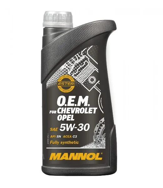 Масло моторное Mannol O.E.M. for Chevrolet Opel 5W30, API SN, ACEA C3, 1 л