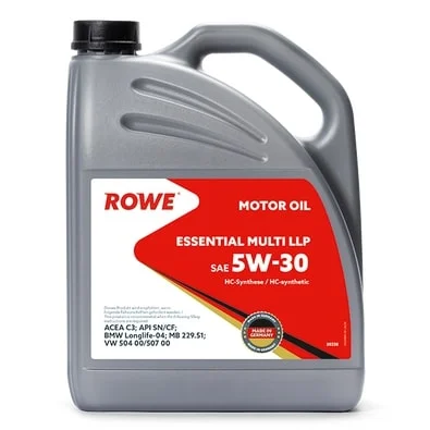 Масло моторное ROWE ESSENTIAL MULTI LLP 5W30, API SM/CF-4, ACEA C3, 4 л