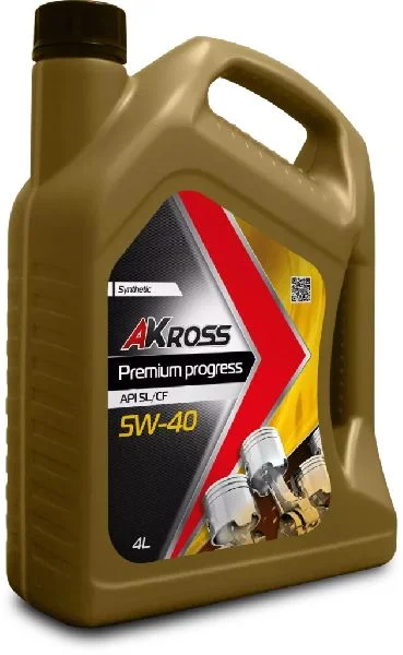 Масло моторное AKross PREMIUM PROGRESS 5W40, API SL/CF-4, 4 л