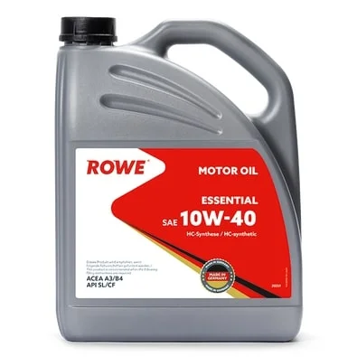 Масло моторное ROWE ESSENTIAL 10W40, API SL/CF-4, ACEA A3/B4, 5 л