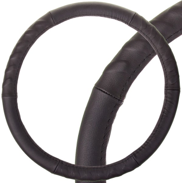 Оплетка руля (M) кожа натуральная черная Real-3 SKYWAY S01108005