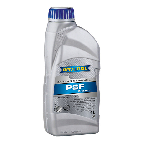 Жидкость гидроусилителя руля синтетическая RAVENOL 1л Hydraulik PSF Fluid 118100000101999