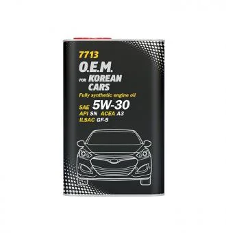 Масло моторное Mannol O.E.M. for Korean cars 5W30, API SN/CH-4, ACEA A3/B4, 1 л