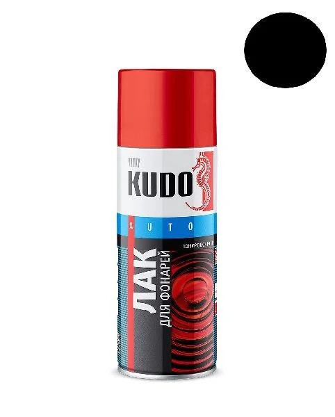 Краска для тонировки фар черная акриловая KUDO 520мл