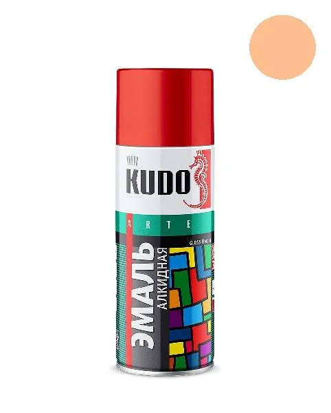 Краска бежевая алкидная KUDO 520мл