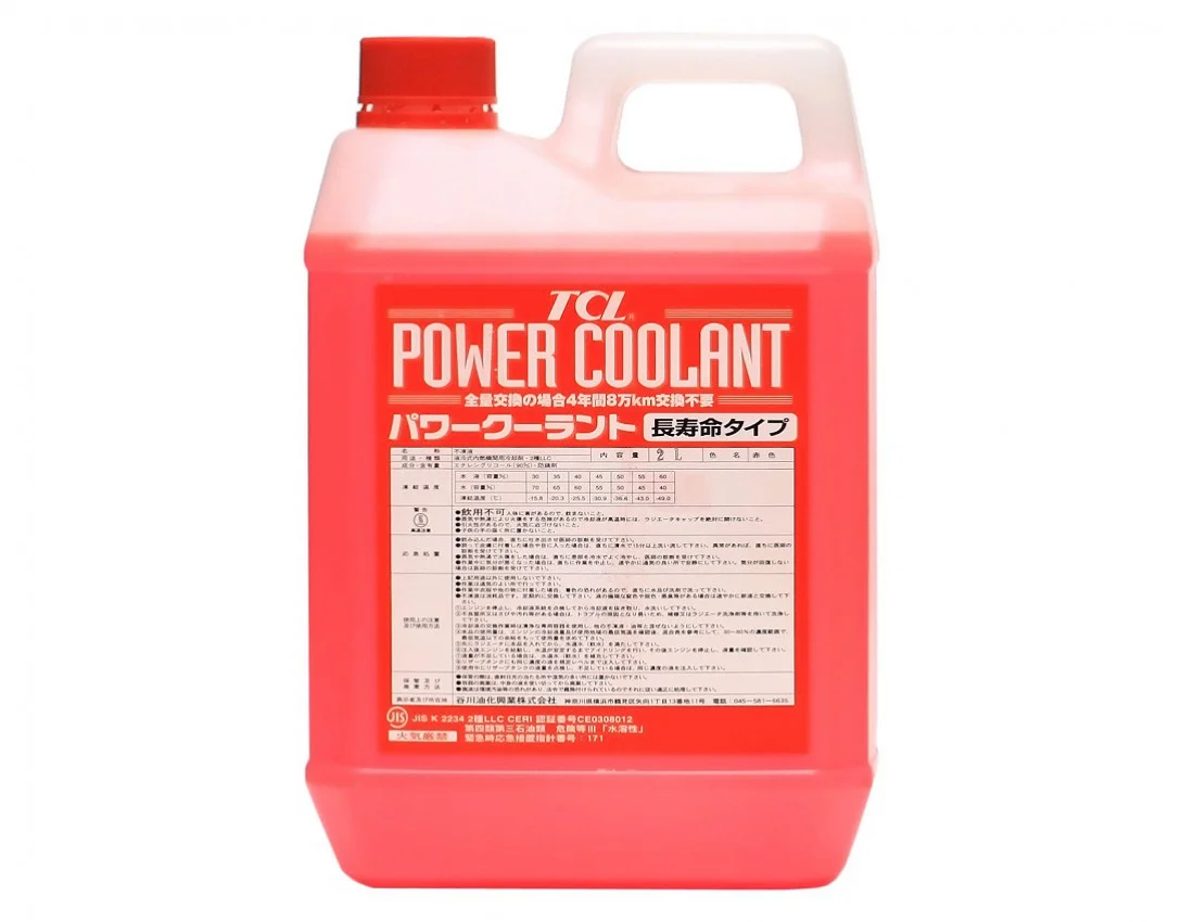 Антифриз TCL POWER COOLANT -40, G12++ красный, 2 л, длительного действия,  PC240R за