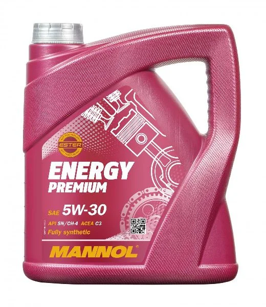 Масло моторное Mannol Energy Premium 5W30, API SN/CH-4, ACEA C3, 4 л