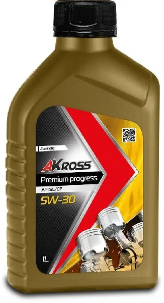 Масло моторное AKross PREMIUM PROGRESS 5W30, API SL/CF-4, 1 л