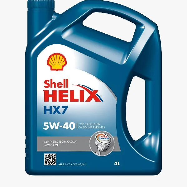 Масло моторное Shell Helix HX7 5W40, API SN/CF-4, ACEA A3/B4, 4 л