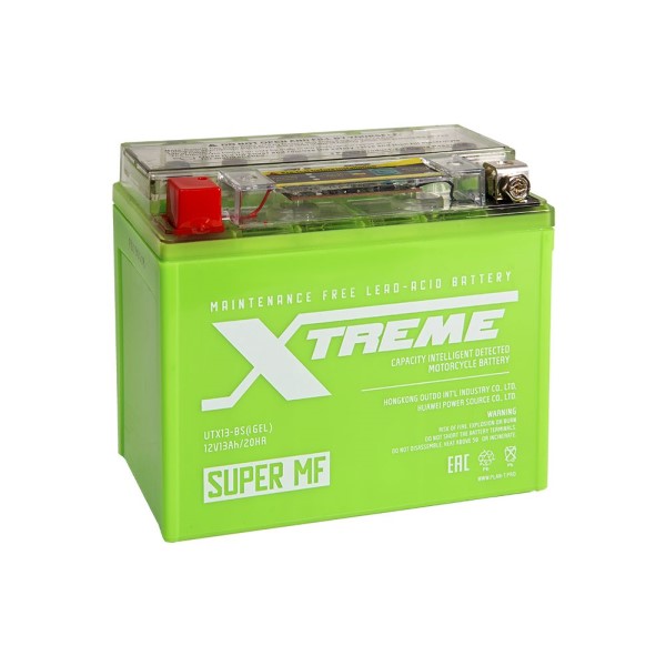 Аккумулятор МОТО XTREME UTX13 12В 13А-ч 20А 1 (прямая) 150x86x132 (YTX12)-BS iGel 0112191
