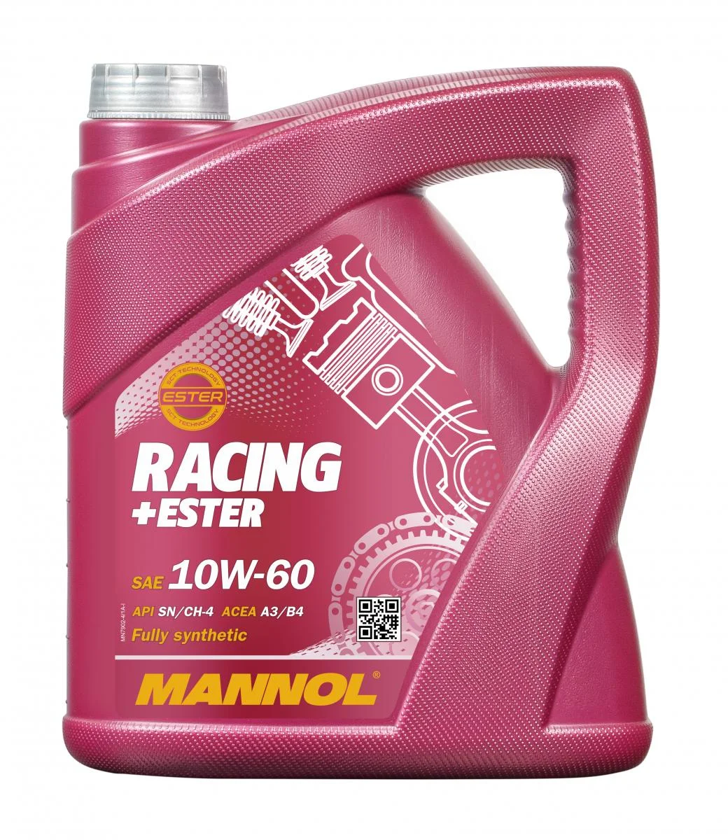 Масло моторное Mannol Racing + Ester 10W60, 4 л, MN79024 за