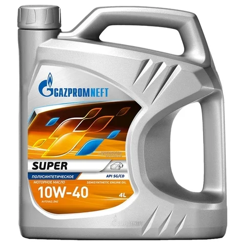 Масло моторное Gazpromneft Super 10W40, API SG/CD, 4 л