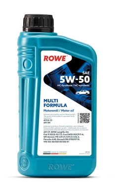 Масло моторное ROWE HIGHTEC MULTI FORMULA 5W50, API SN/CF-4, ACEA C3, 1 л 20148001099