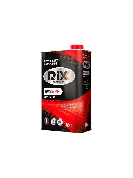 Масло моторное RIXX TP X 5W40, API SN/CF-4, 1 л