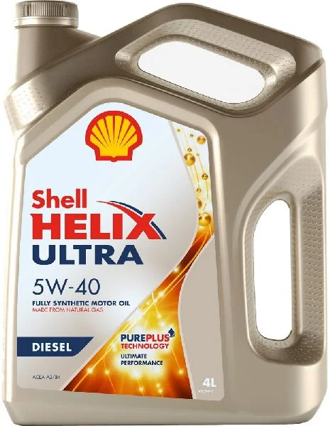 Масло моторное Shell Helix Ultra Diesel 5W40, API CF-4, ACEA B4, 4 л