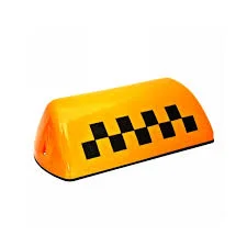 Знак такси на крышу желтый на магните KRAFT
