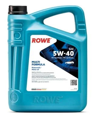 Масло моторное ROWE HIGHTEC MULTI FORMULA 5W40, API SN, ACEA C3, 5 л