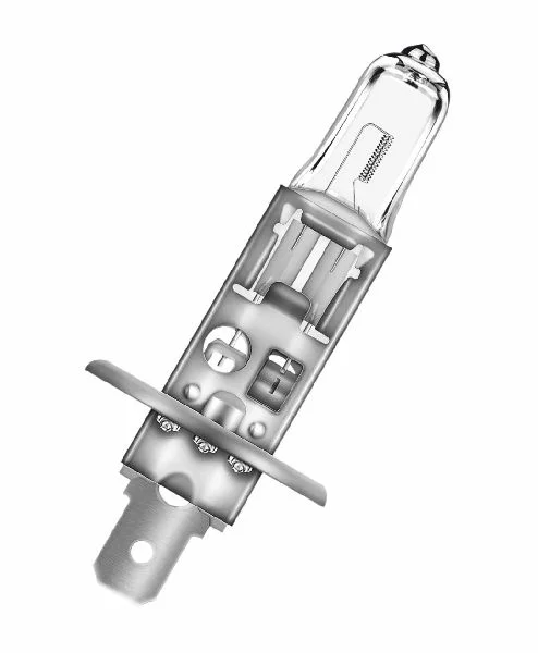 Лампа галогенная H1 OSRAM Night Breaker Silver +100% 12В, 55Вт 3000-3700К (тёплый белый) P14.5s