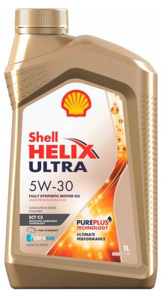 Масло моторное Shell Helix Ultra ECT C3 5W30, API SN, ACEA C3, 1 л 550046369