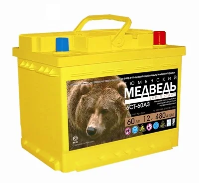 Аккумулятор Алькор Медведь Super Start L2 [242x175x190 мм], 60А-ч, 590А, 0 (обратная), 12В