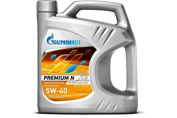 Масло моторное Gazpromneft Premium N 5W40, API SN/CF-4, ACEA A3/B4, 4 л