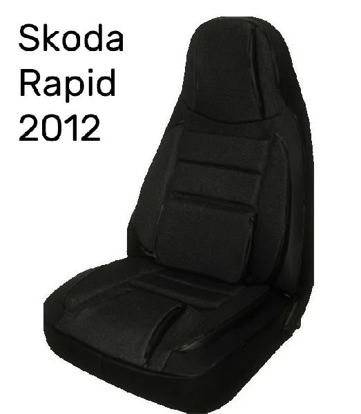 Чехлы на сиденья Жаккард черный TrendNew раздельная спинка /Skoda Rapid 2012/