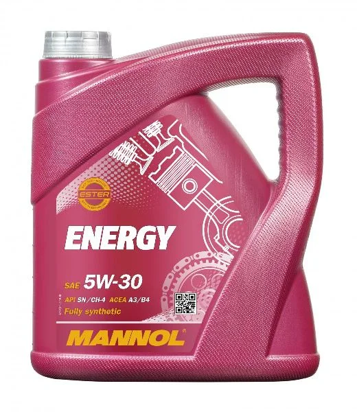 Масло моторное Mannol Energy 5W30, API SN/CH-4, ACEA A3/B4, 4 л