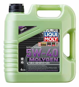 Масло моторное Liqui Moly Molygen New Generation 5W40, API SN, ACEA A3/B4, 4 л 8578