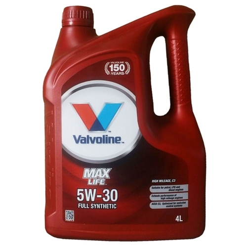 Масло моторное Valvoline MaxLife C3 5W30, API SN/CF-4, ACEA C3, 4 л 872368