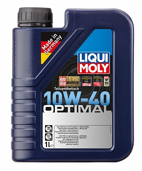 Масло моторное Liqui Moly Optimal 10W40, API SL/CF-4, ACEA A3/B3, 1 л 3929
