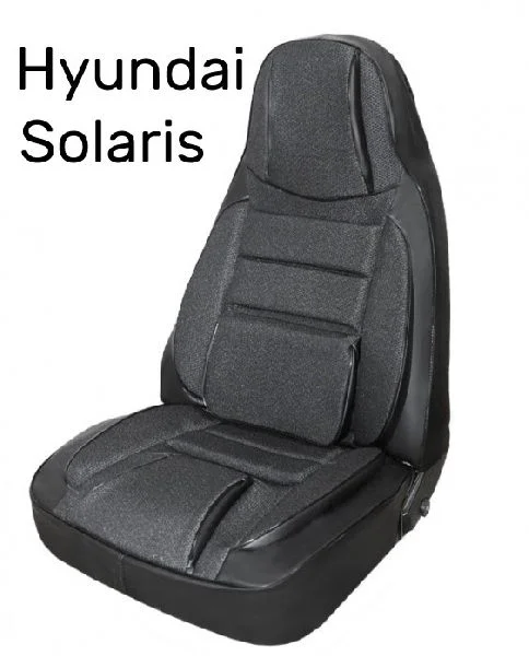 Чехлы на сиденья Жаккард серый TrendNew /Hyundai Solaris II 2017-, Kia Rio IV 2017-/