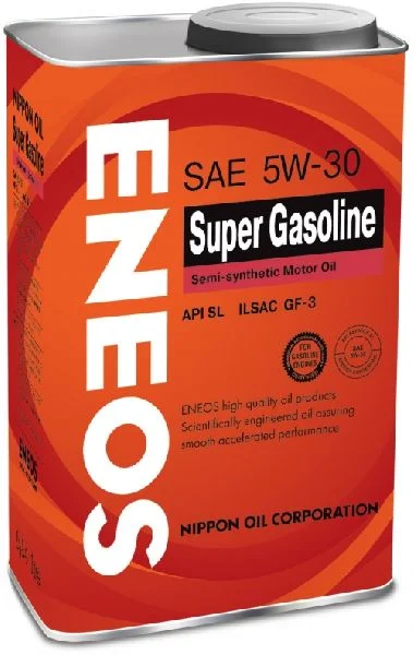 Масло моторное Eneos Super Gasoline SL 5W30, API SL, ILSAC GF-3, 1 л