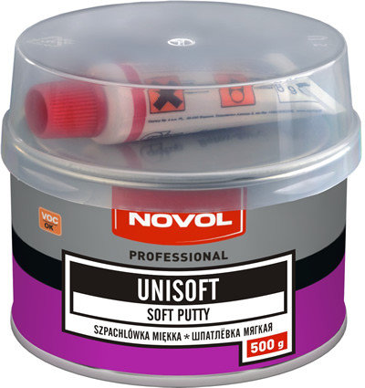 Шпатлевка двухкомп NOVOL Unisoft 500г мягкая 1151