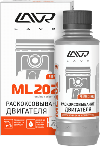 Раскоксовка двигателя мягкая ML202 LAVR 185мл Ln2502