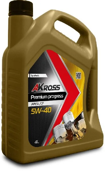 Масло моторное AKross PREMIUM PROGRESS 5W40, API SL/CF-4, 1 л