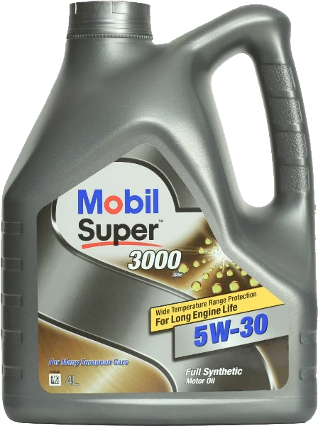 Масло моторное Mobil Super 3000 XE 5W30, API SN/CF-4, ACEA C3, 4 л