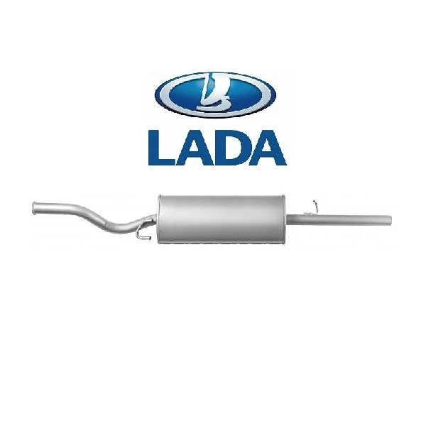 Глушитель основной обычная сталь крепление крючки LADA /ВАЗ 2110-11 до 2007 г/