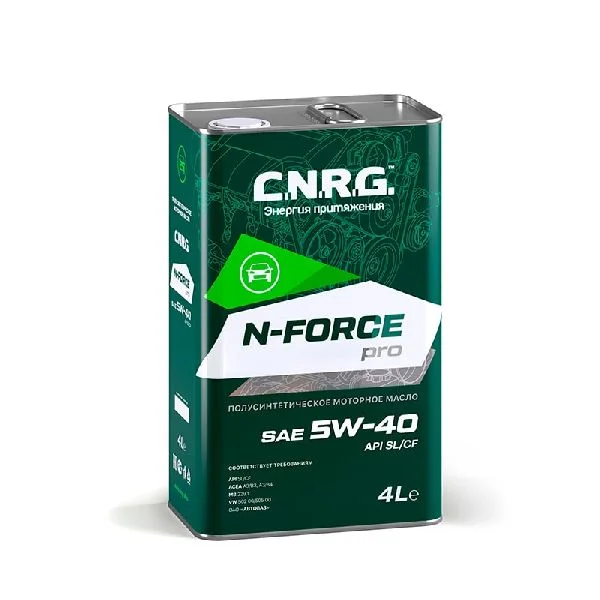 Масло моторное C.N.R.G N-Force Pro 5W40, API SL/CF-4, 4 л
