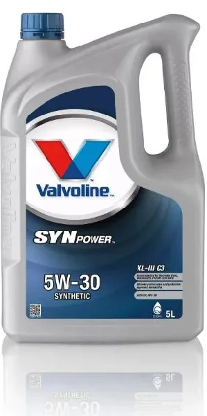 Масло моторное Valvoline SynPower XL-III C3 5W30, API SN, ACEA C3, 5 л