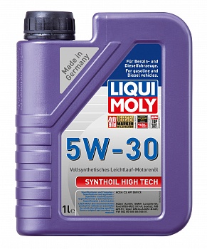 Масло моторное Liqui Moly Synthoil High Tech 5W30, API SM/CF-4, ACEA C3, 1 л 9075