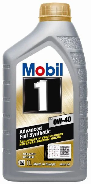 Масло моторное Mobil 1 FS 0W40, API SN/CF-4, ACEA A3/B4, 1 л