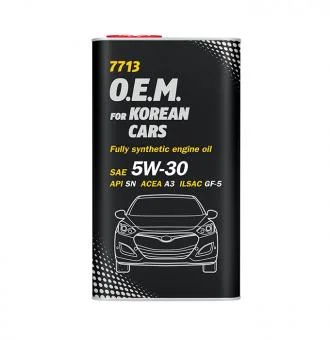 Масло моторное Mannol O.E.M. for Korean cars 5W30, API SN/CH-4, ACEA A3/B4, 4 л