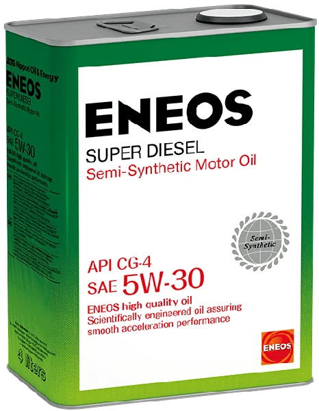 Масло моторное Eneos Super Diesel CG-4 5W30, API CG-4, 4 л