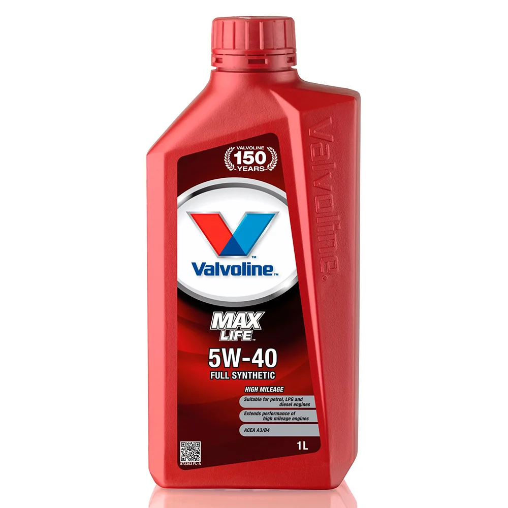 Масло моторное Valvoline MaxLife 5W40, API SN/CF-4, ACEA A3/B4, 1 л, 872363  за