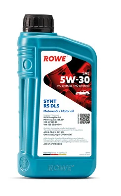 Масло моторное ROWE HIGHTEC SYNT RS DLS 5W30, API SN, ACEA C2/C3, 1 л