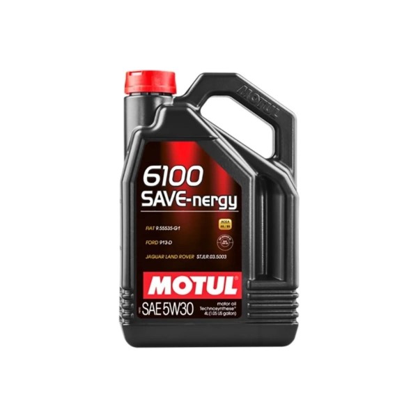 Масло моторное Motul 6100 Save-Nergy 5W30, API SL, ACEA A5/B5, 4 л 112128