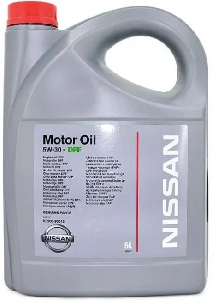 Масло моторное NISSAN Motor Oil 5W30, API SL/CF-4, ACEA A5/B5, 5 л